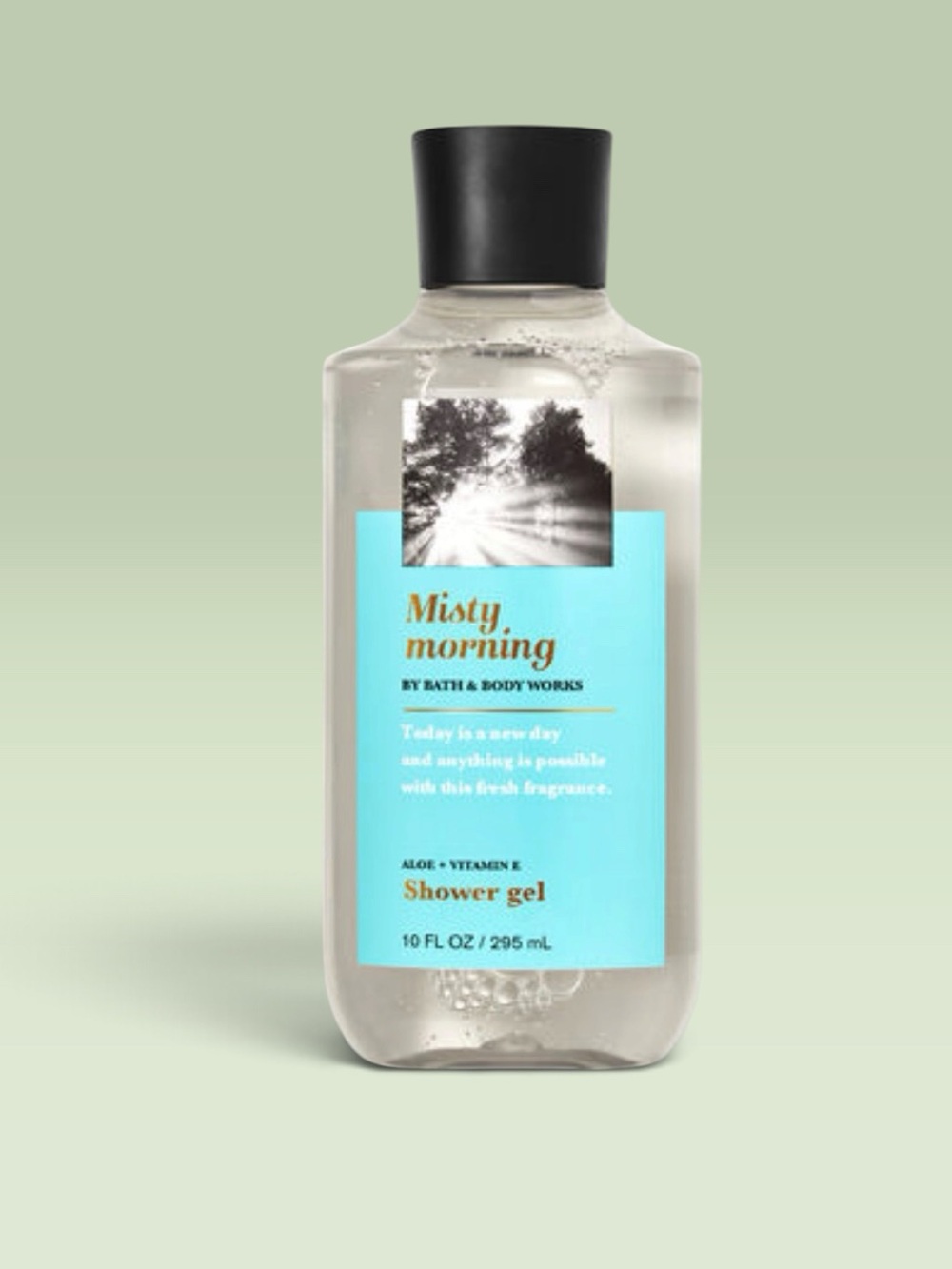 Bath and Body Works MISTY MORNING Aloe + Vitamin E Shower Gel ~ 10 fl.oz.